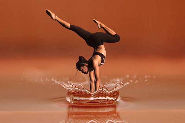 Image of a woman dancing on water, symbolizing health.